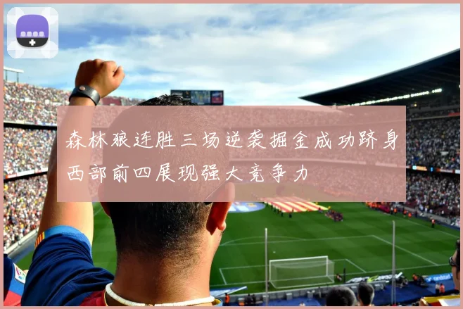森林狼连胜三场逆袭掘金成功跻身西部前四展现强大竞争力